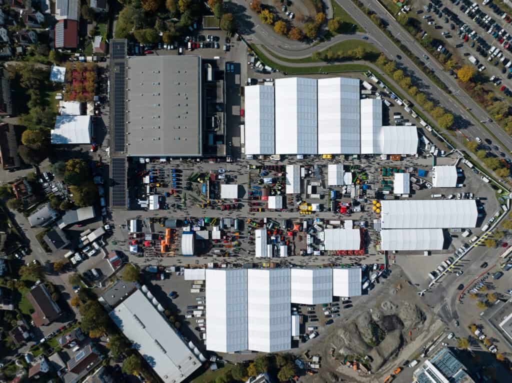 Agraria in Ravensburg Bild von oben auf das Gelände